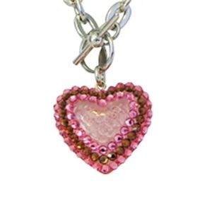 Tarina Tarantino Toggle Heart Swarovski Crystal Necklace